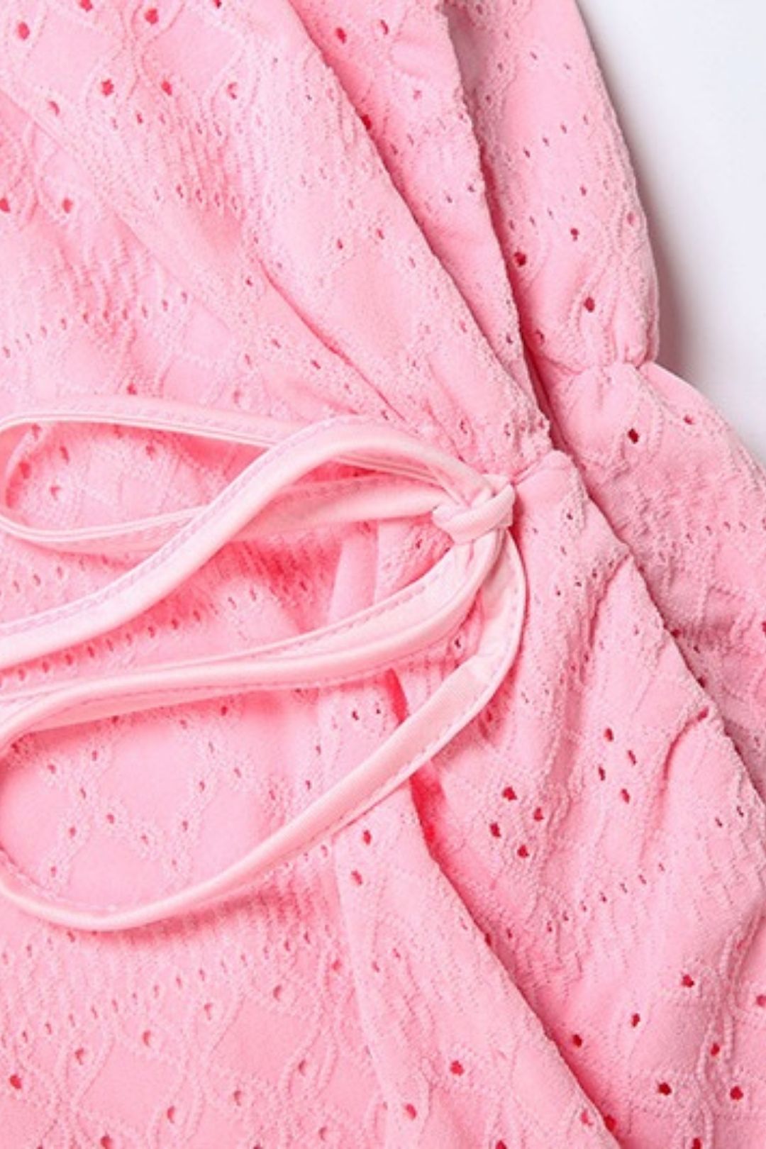 Solid Color Slim Bow One Shoulder Trumpet Sleeve Dress