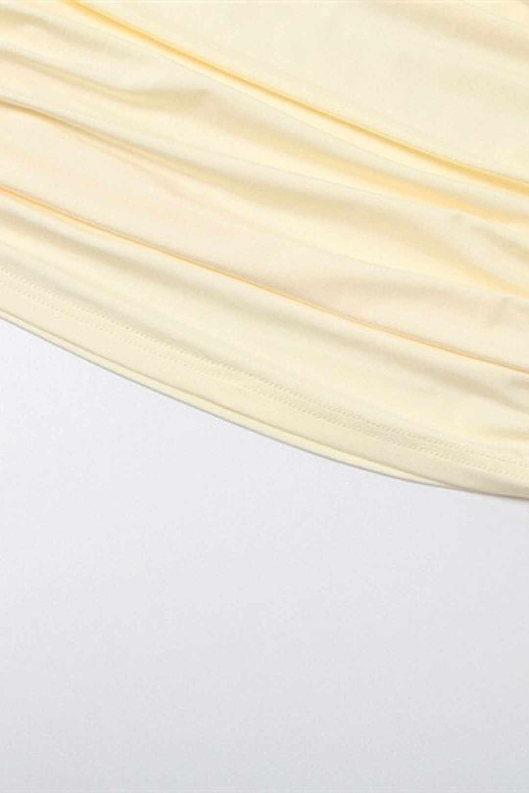 Sexy V-neck High Waist Slim Fit Pleated Hip Flared Sleeve Dress