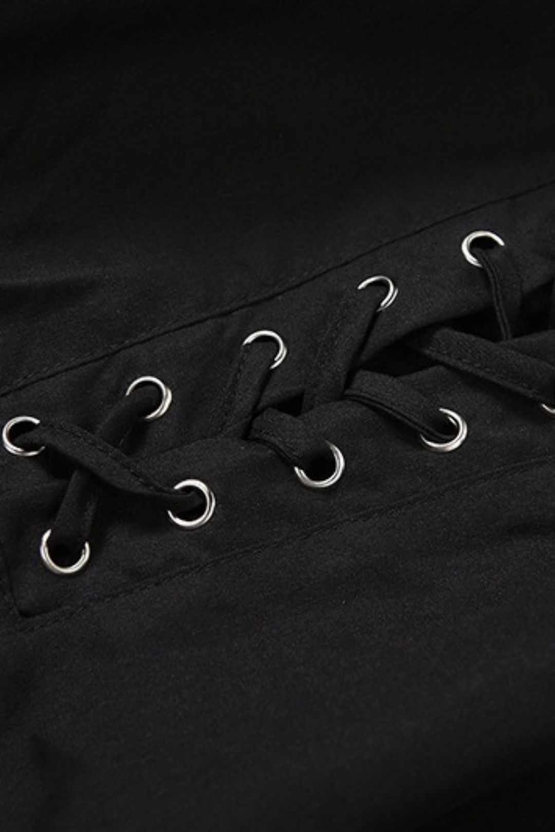 One-shoulder Backless Loose Lace Trumpet Sleeve Dress