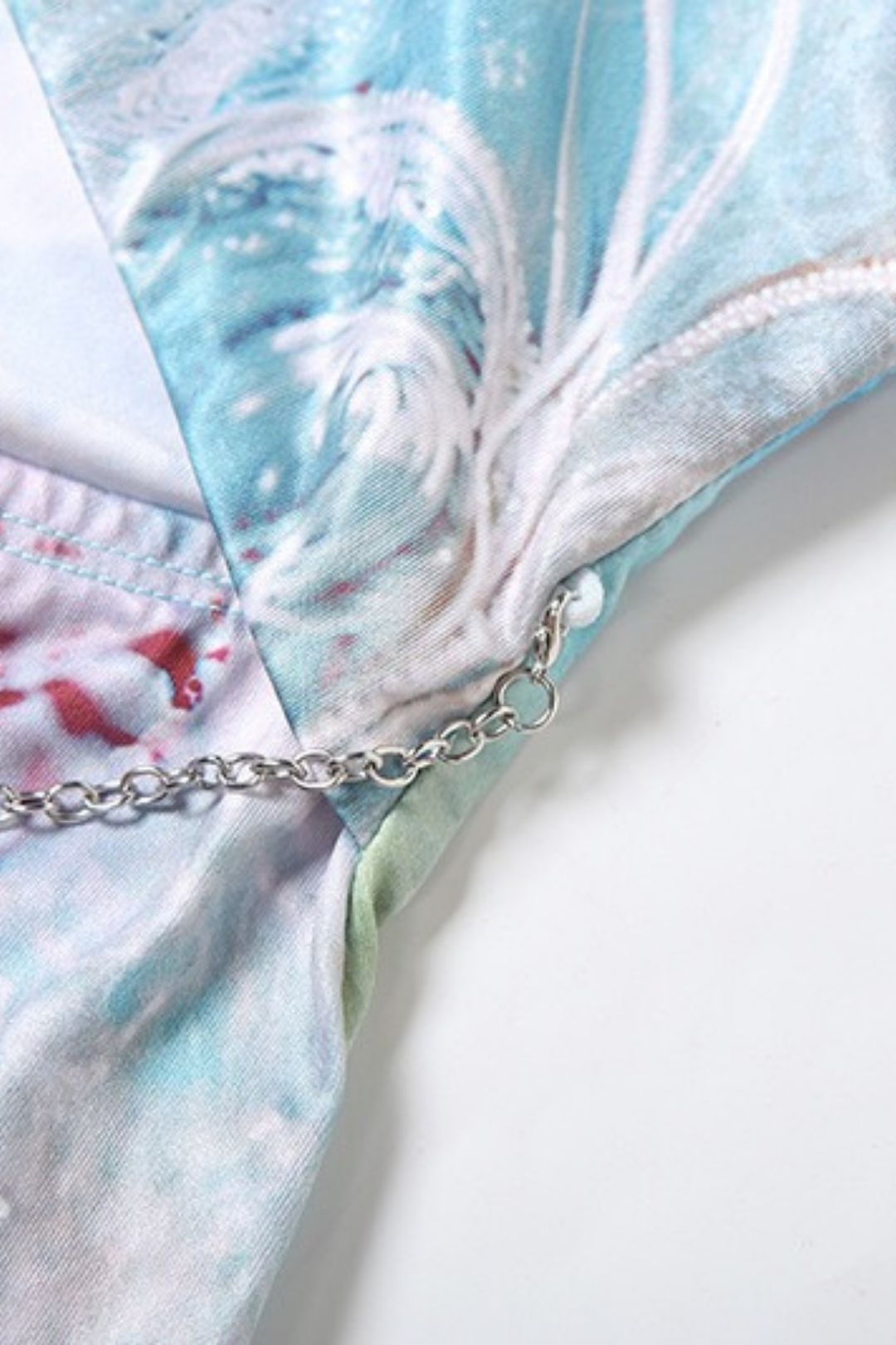 Halter Neck Slim Sexy Hollow Hip Print Dress