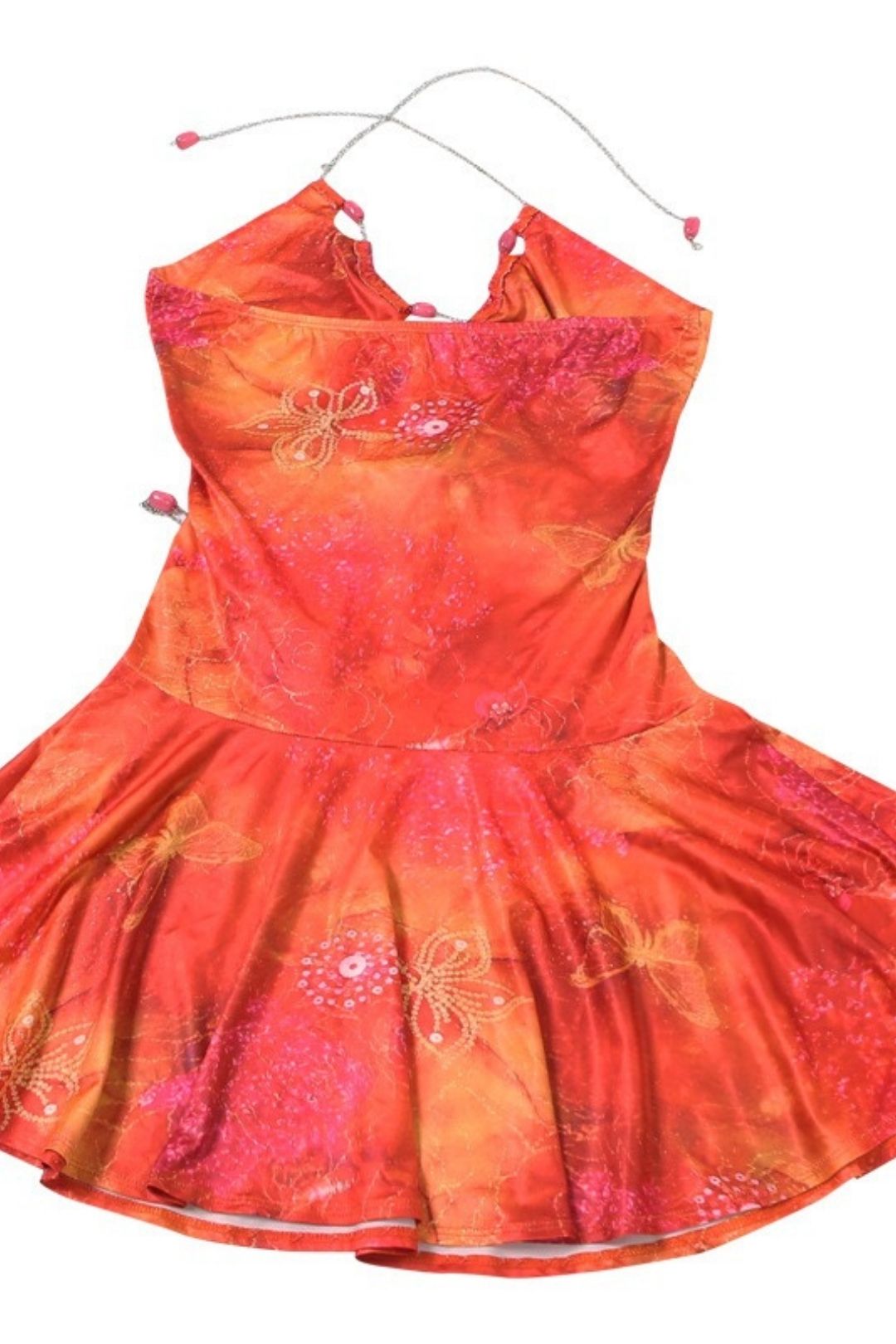 Halter Neck Slim Sexy Hollow Hip Print Dress