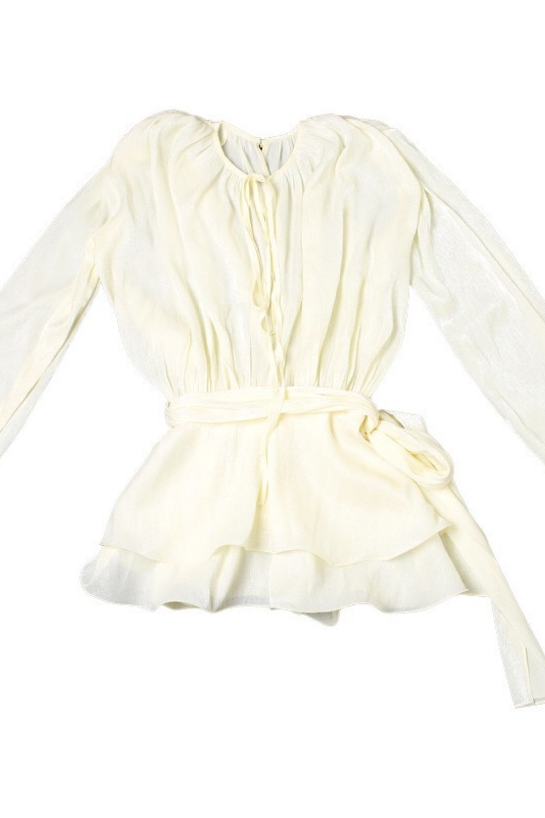 Round Neck Lace Long Sleeve Dress Solid Color Slim Shorts Two-piece Set