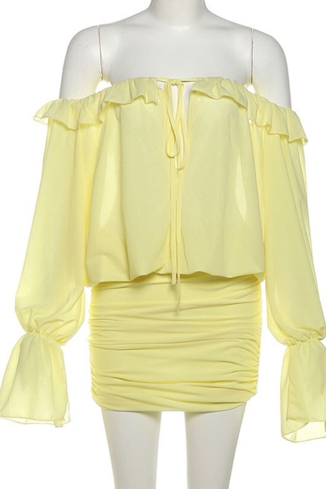 Sexy One-shoulder Hollow Lace Solid Color Slim Hip Dress