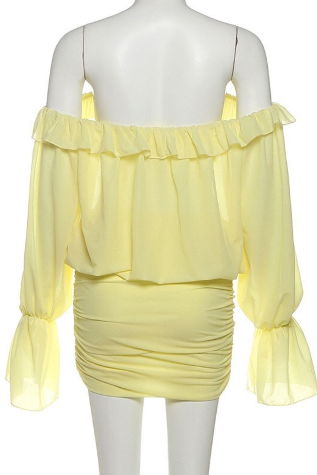 Sexy One-shoulder Hollow Lace Solid Color Slim Hip Dress