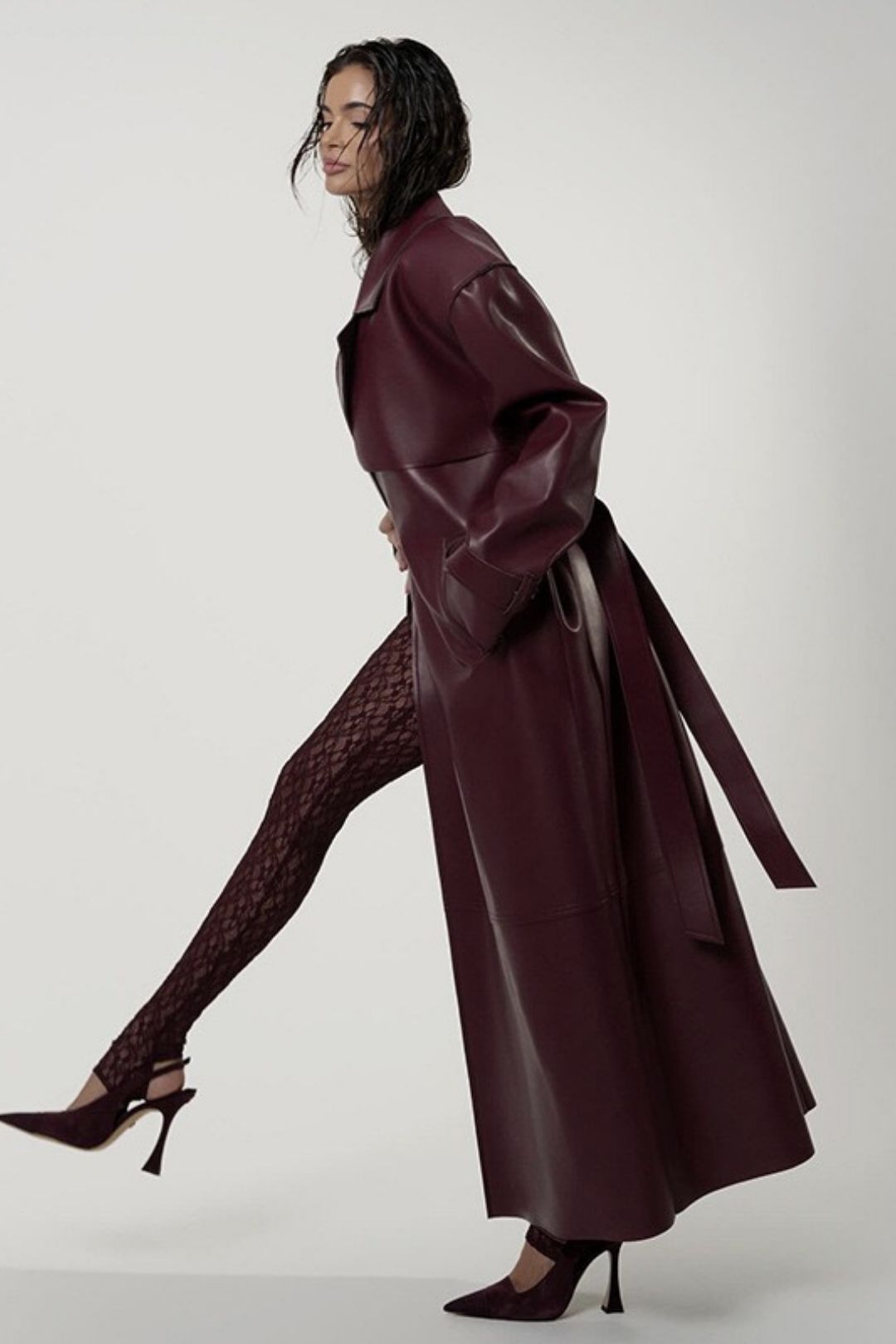 Sexy Hollow Perspective Fishnet Stockings Zipper Jumpsuit