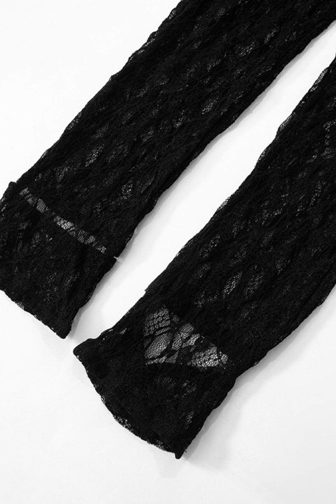 Sexy Hollow Perspective Fishnet Stockings Zipper Jumpsuit