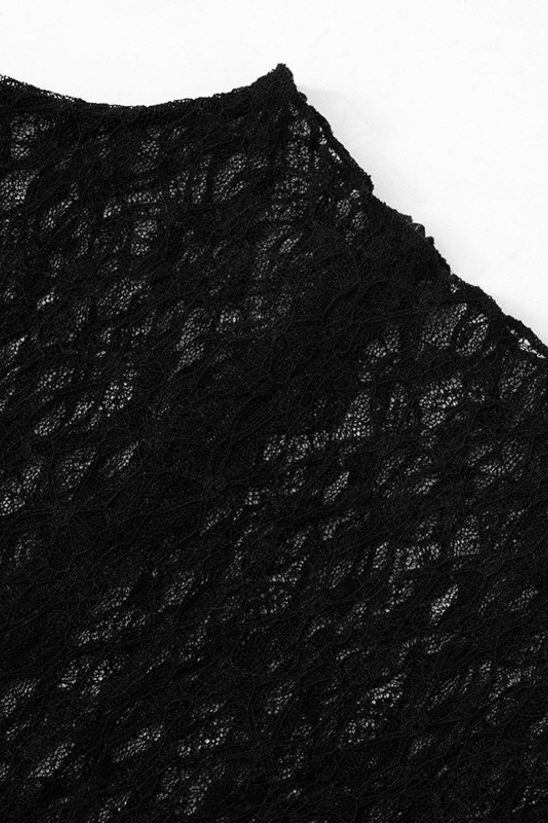 Sexy Hollow Perspective Fishnet Stockings Zipper Jumpsuit