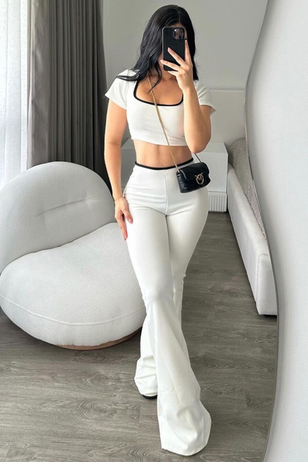 Micro-flared Slim Knitted Suit