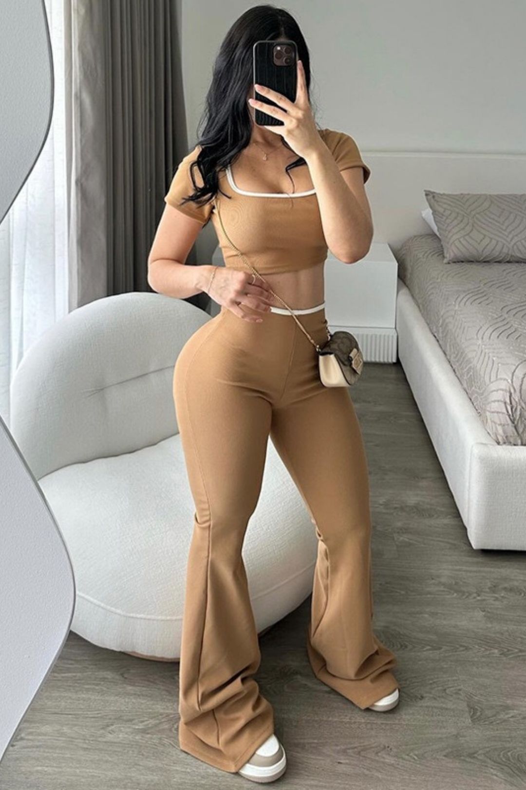 Micro-flared Slim Knitted Suit