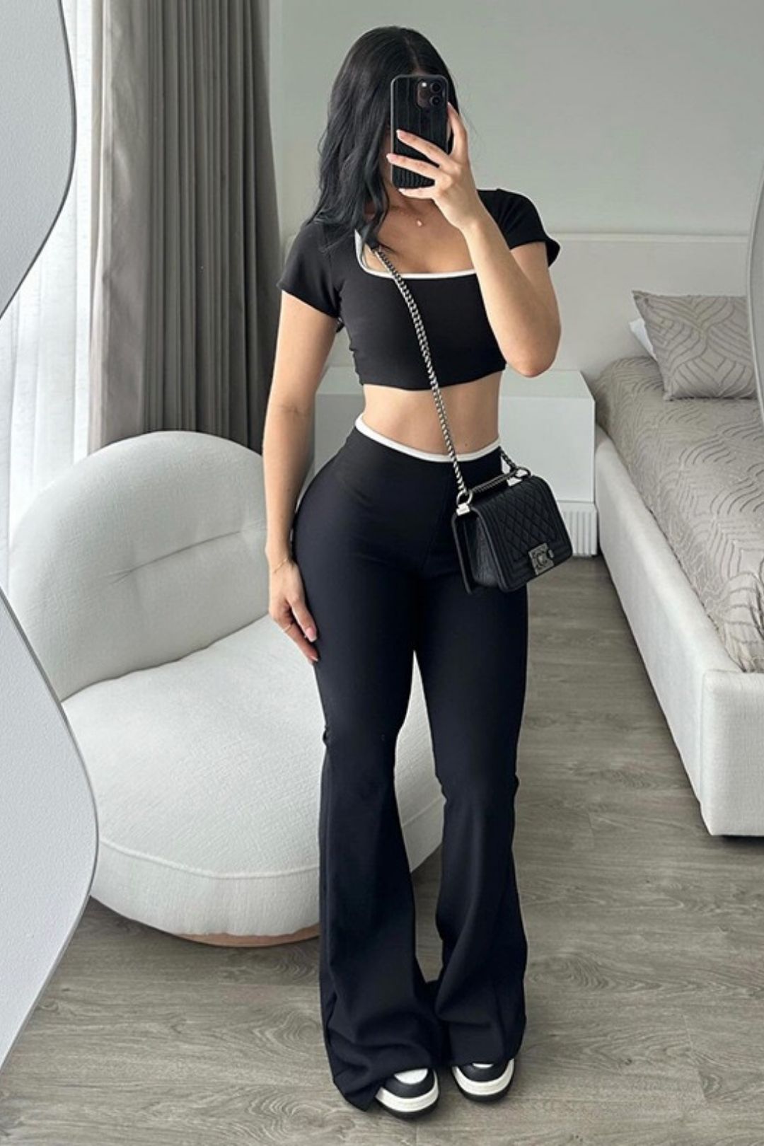 Micro-flared Slim Knitted Suit