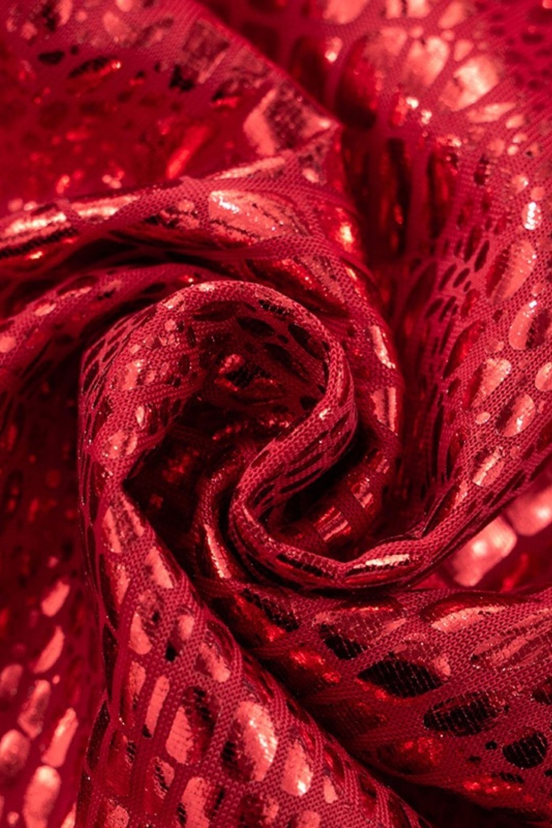 Shiny Cross Elastic High Waist Seven-point Casual Pants