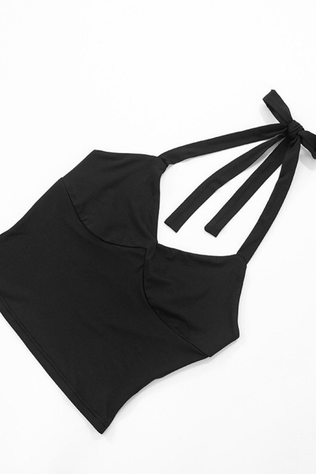 Halter Neck Tie Tube Top Backless Bow Trouser Set