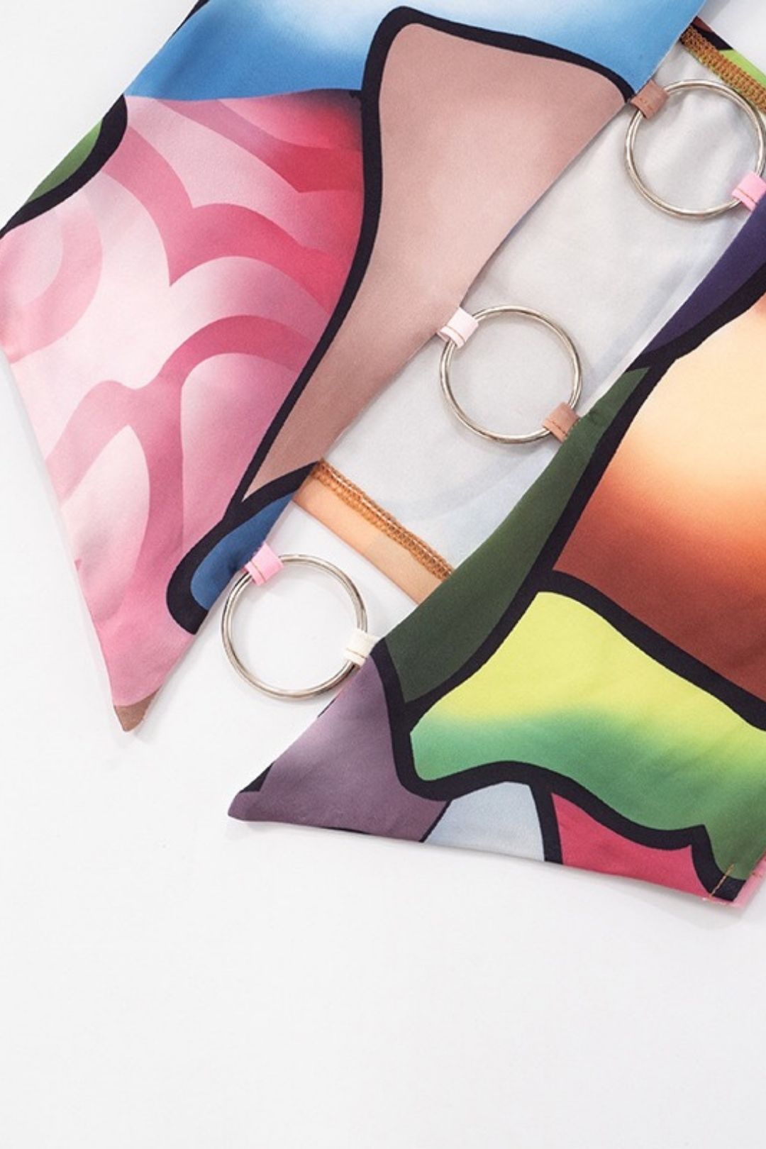 Ring Stitching Hollow Tube Top Cropped Pants Suit