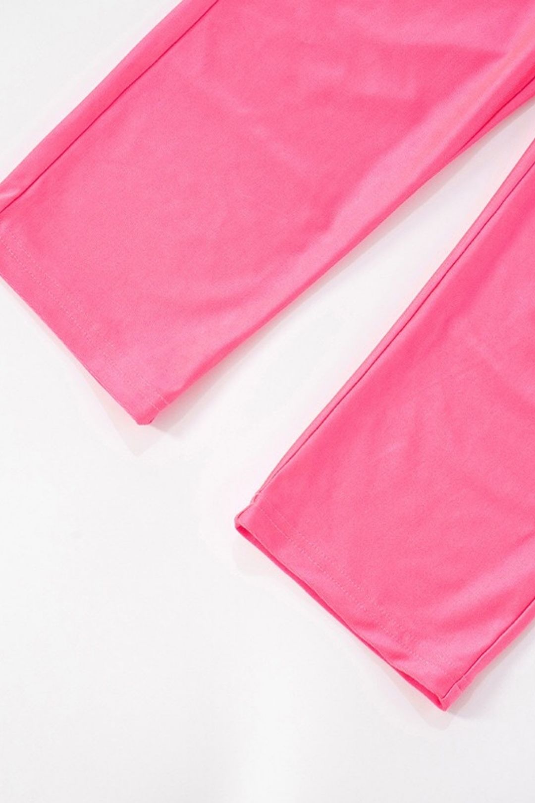 Ring Stitching Hollow Tube Top Cropped Pants Suit