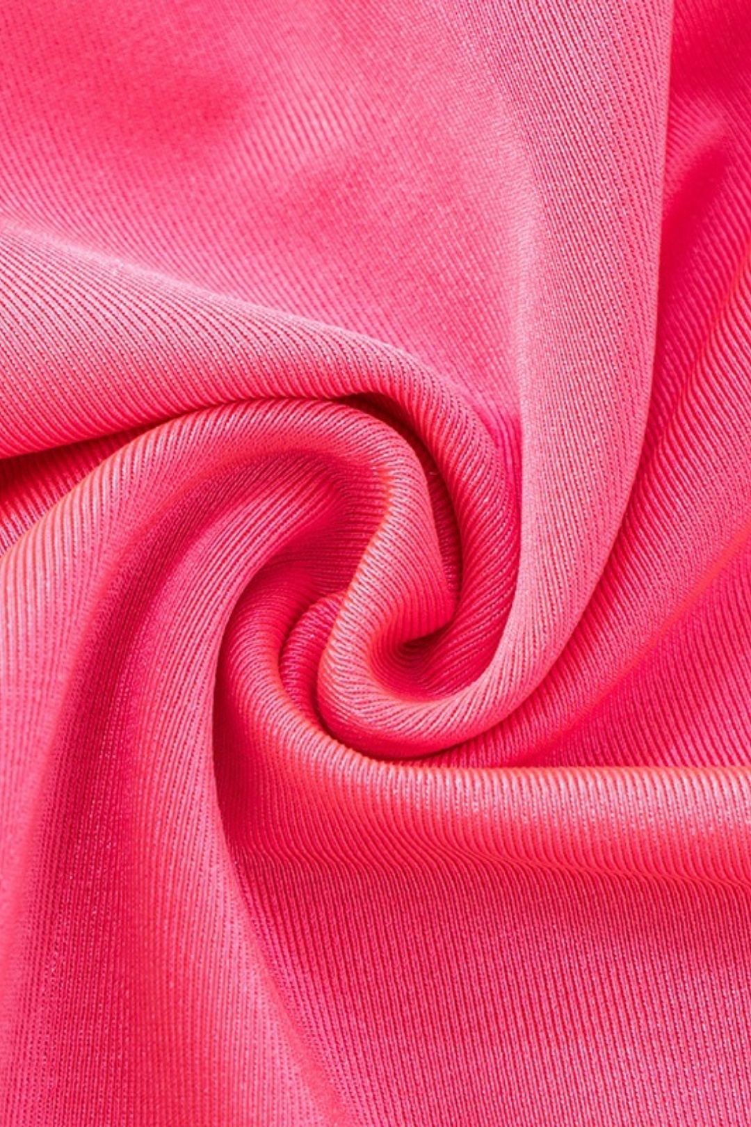 Ring Stitching Hollow Tube Top Cropped Pants Suit