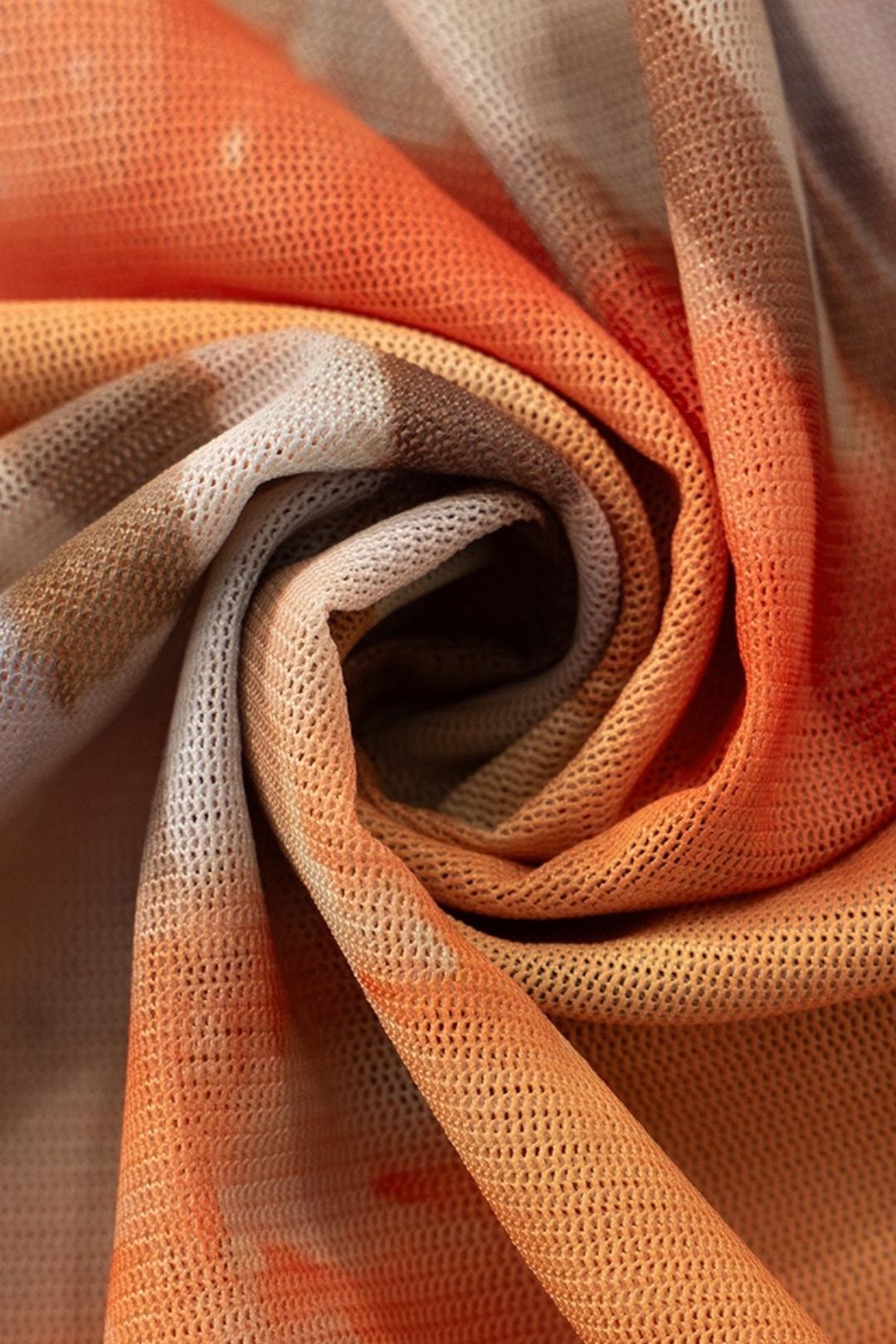 Retro Printed Round Neck Long-sleeved Top