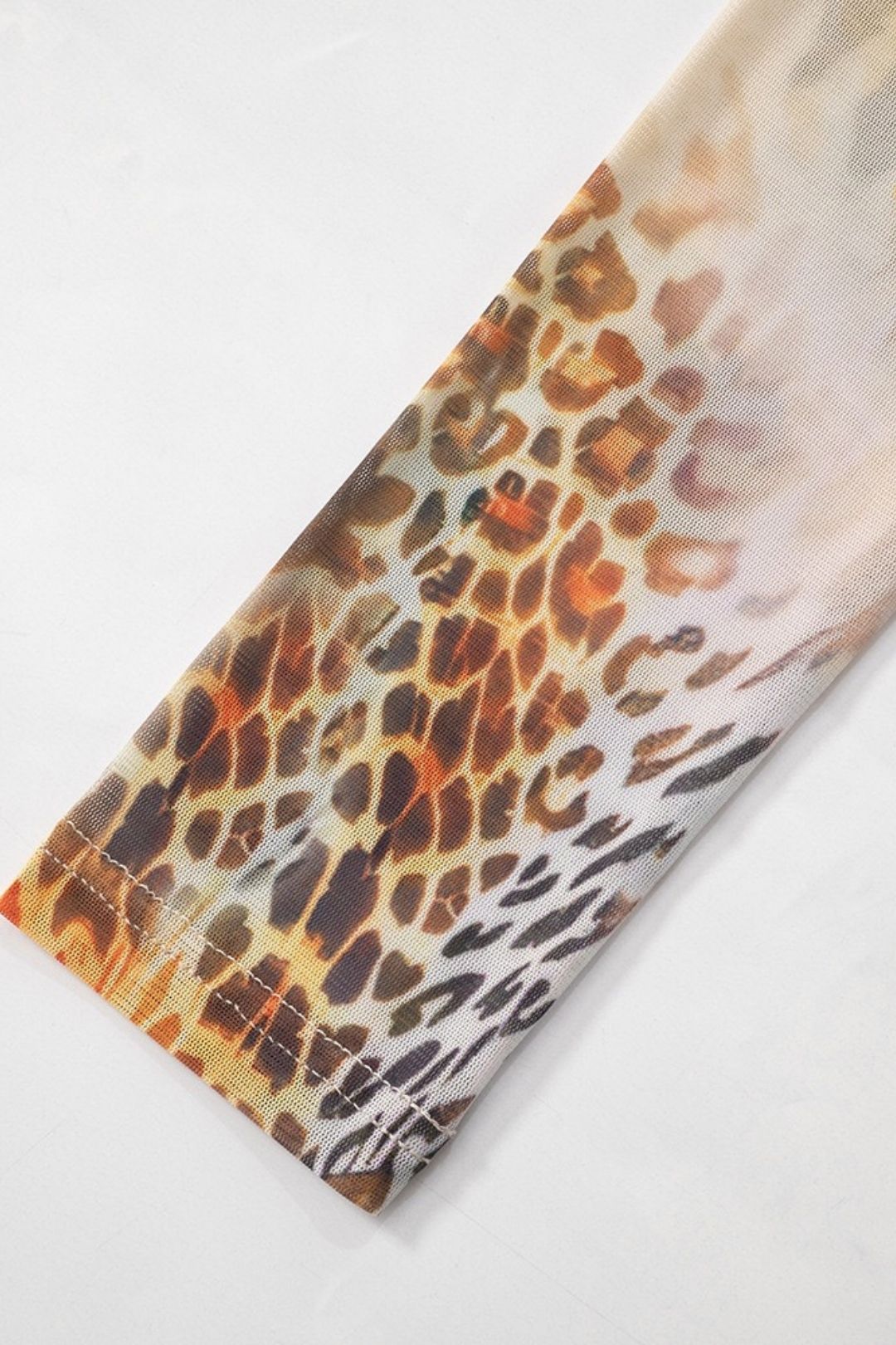 Retro Printed Round Neck Long-sleeved Top