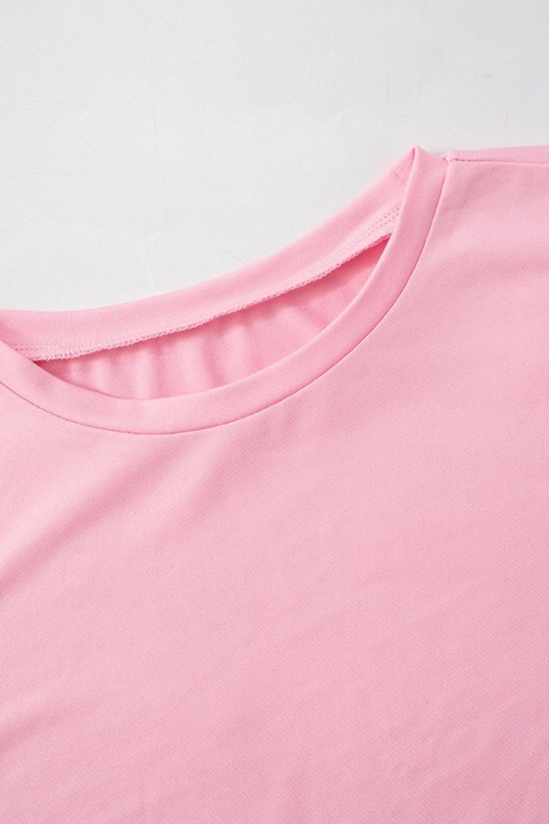 Round Neck Short-sleeved T-shirt Top Tight Trousers Two-piece Suit