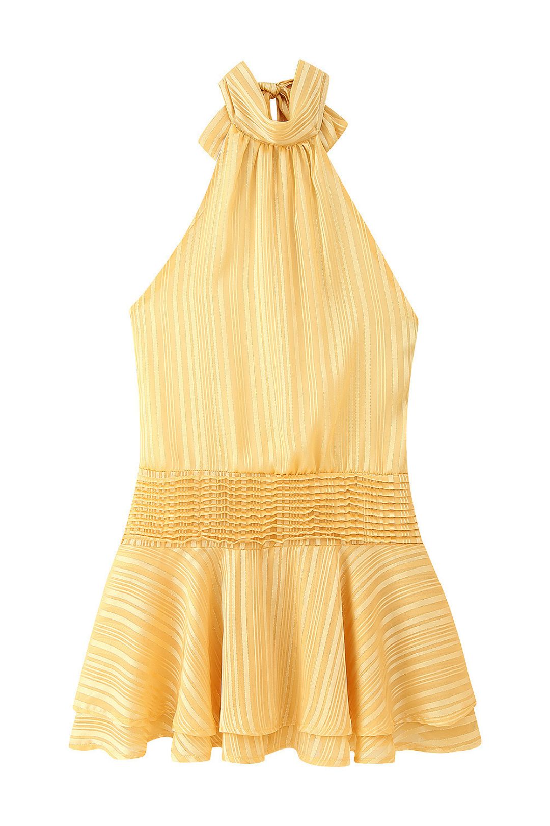 Fashionable Halterneck Satin Dress