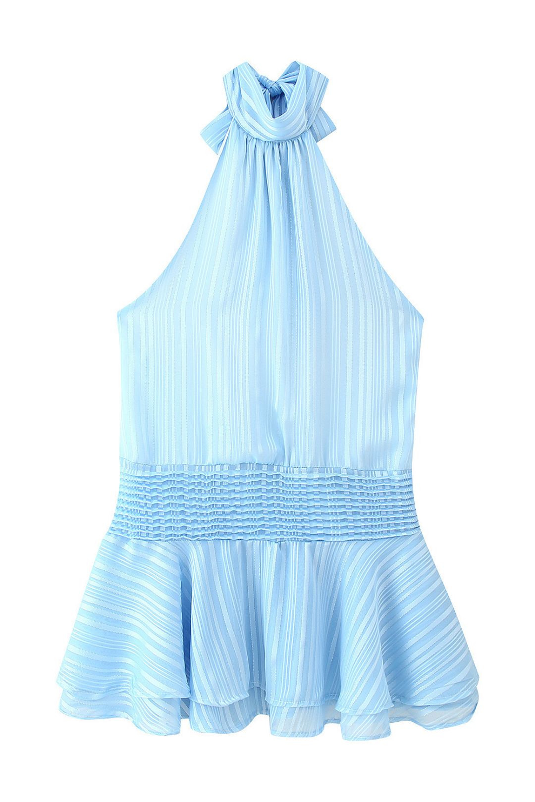 Fashionable Halterneck Satin Dress