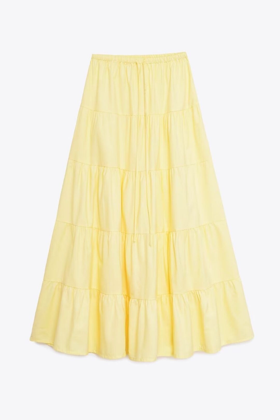 Versatile Layered Splicing Mid-Waist Skirt