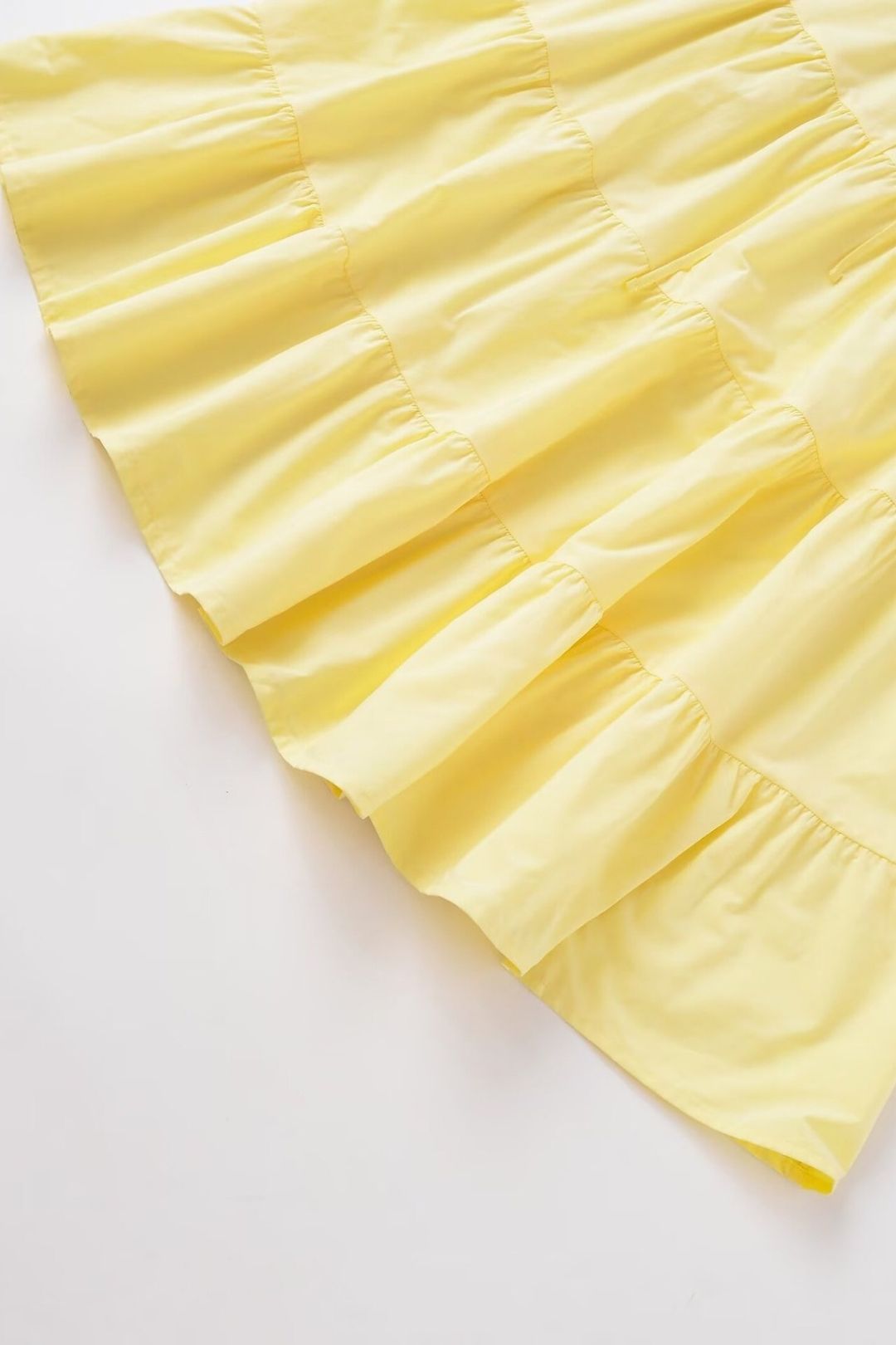 Versatile Layered Splicing Mid-Waist Skirt