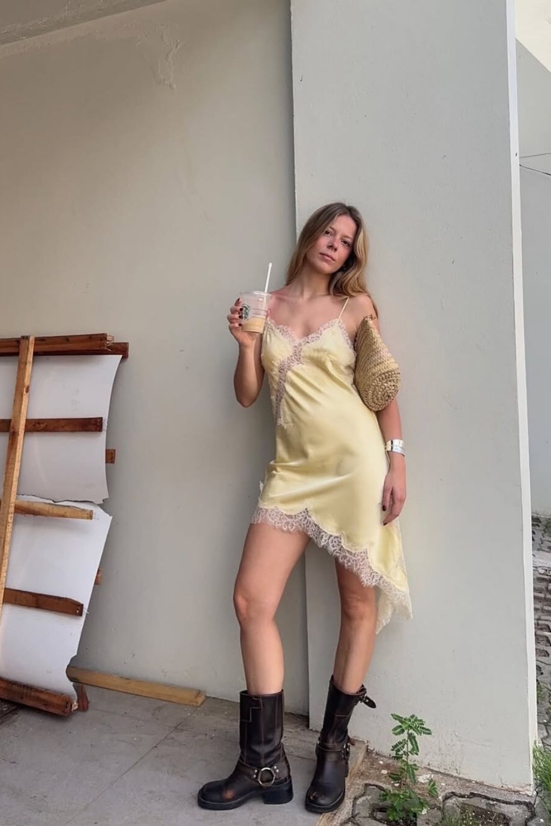 Sexy Lace Asymmetrical Suspender Dress