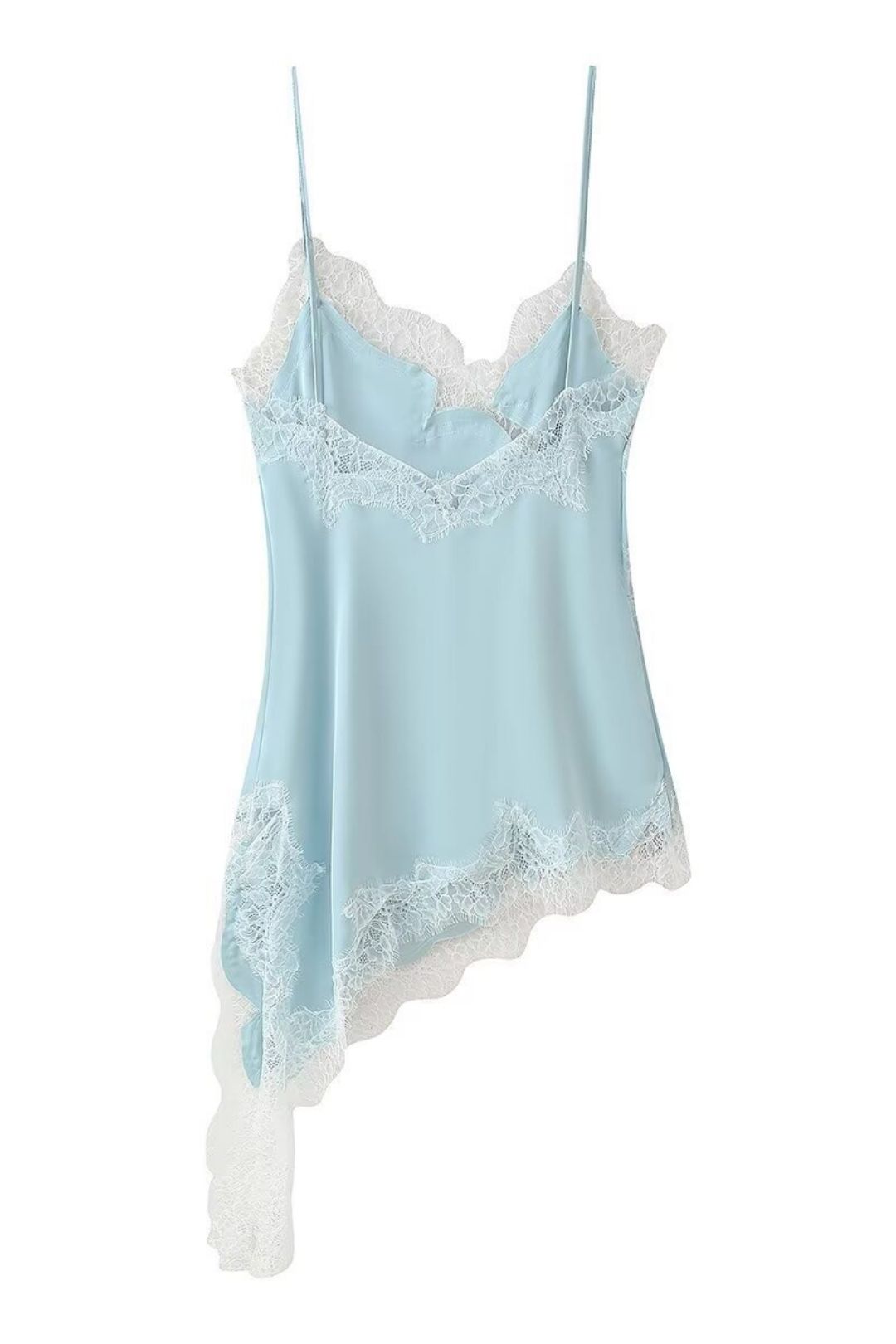 Sexy Lace Asymmetrical Suspender Dress