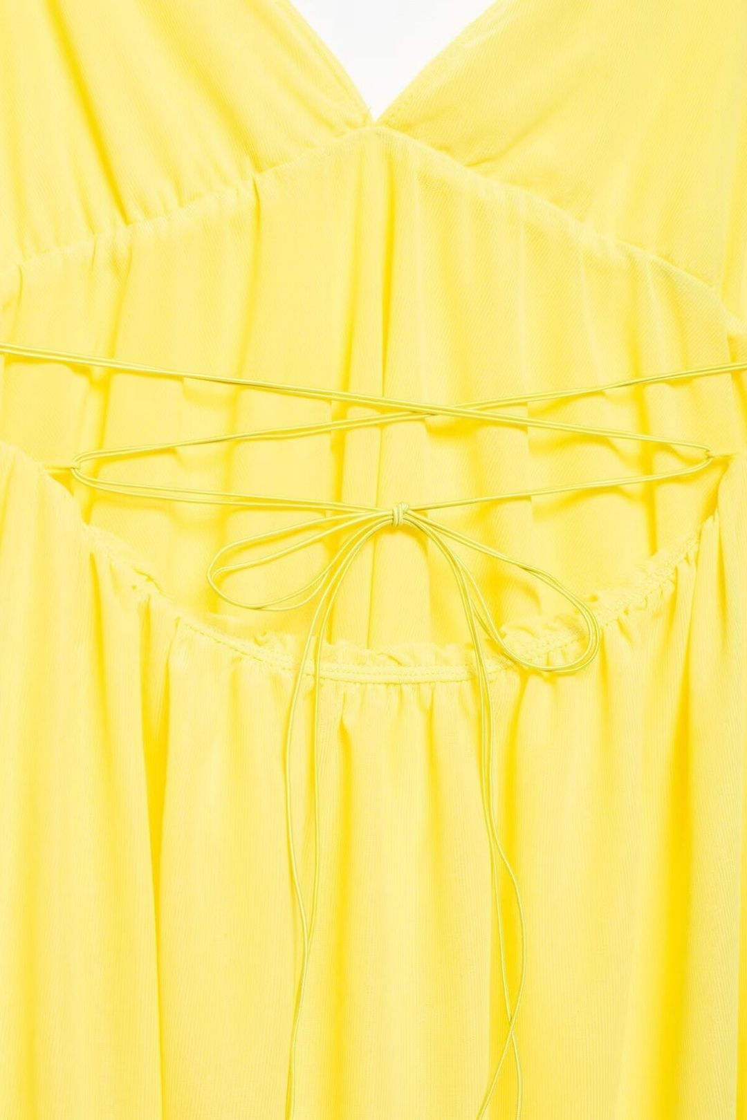 Sleeveless V-neck Halter-back Skirtdress