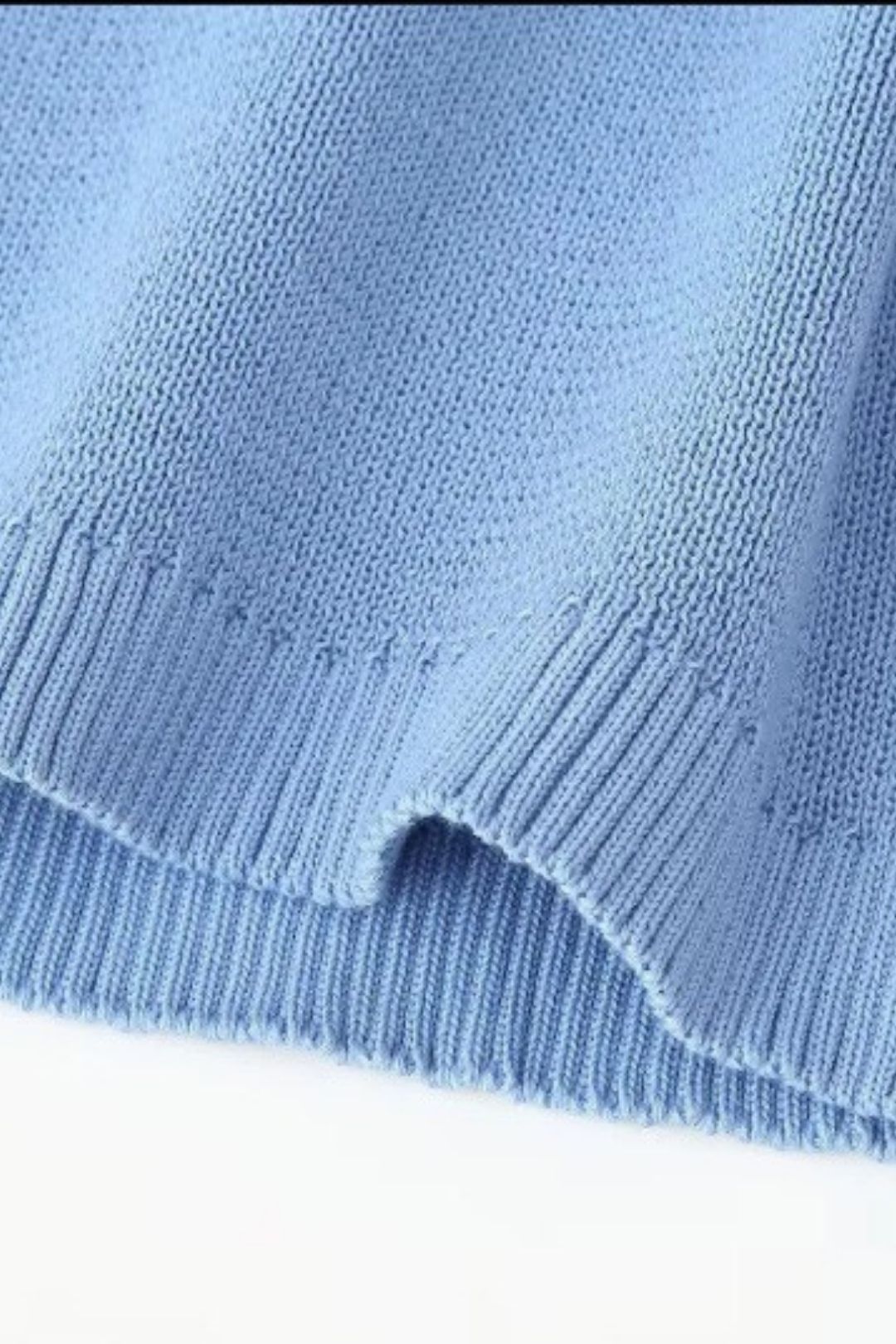 Short-sleeved Button-down Woolen Dress