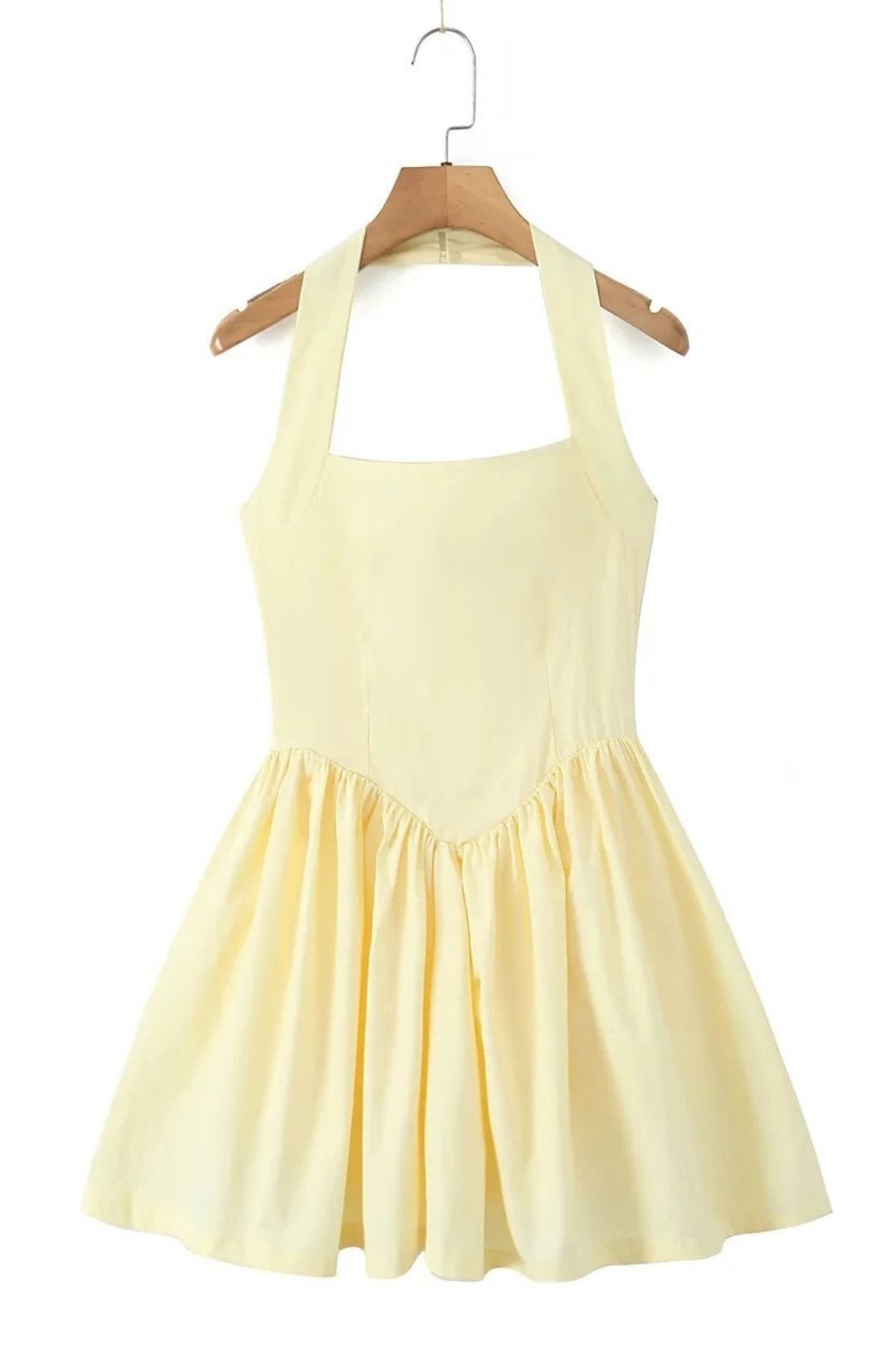 Fresh Ballet Style Halter Neck A-line Puffy Dress
