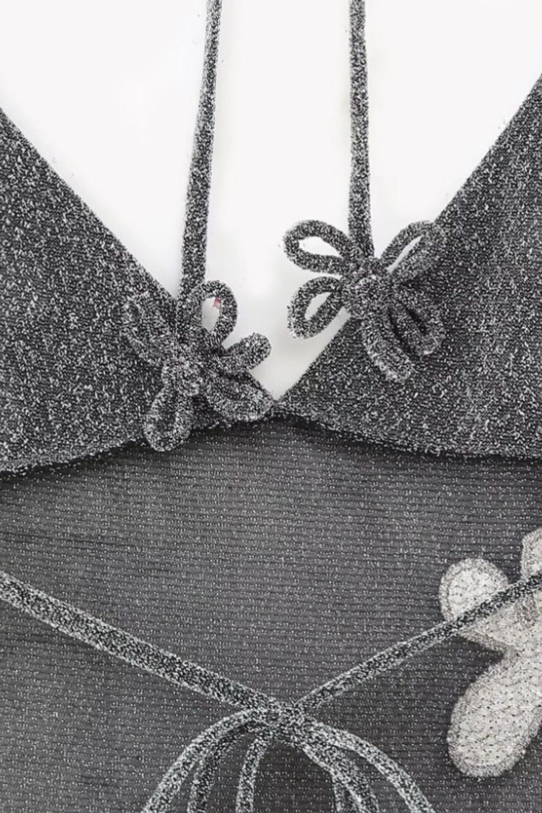 Deep V Suspenders Slim Backless Slightly Transparent Evening Dress