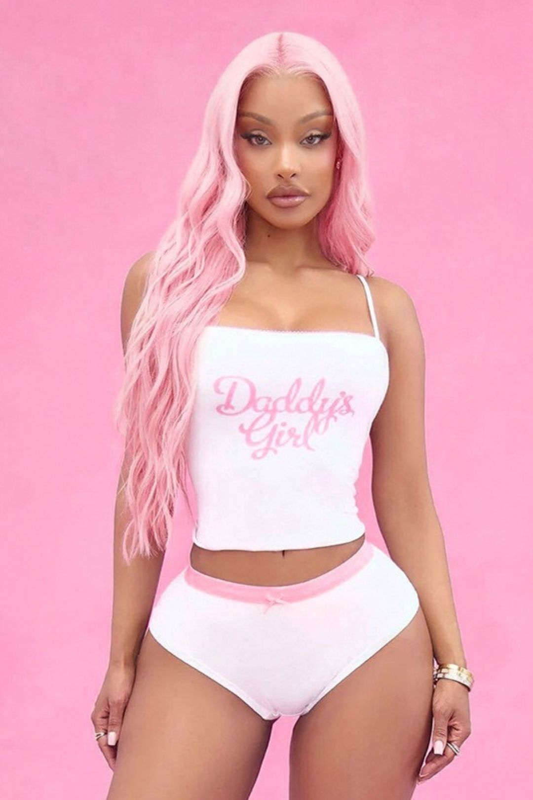 Print Fashion Casual Top Slim Fit Camisole Set