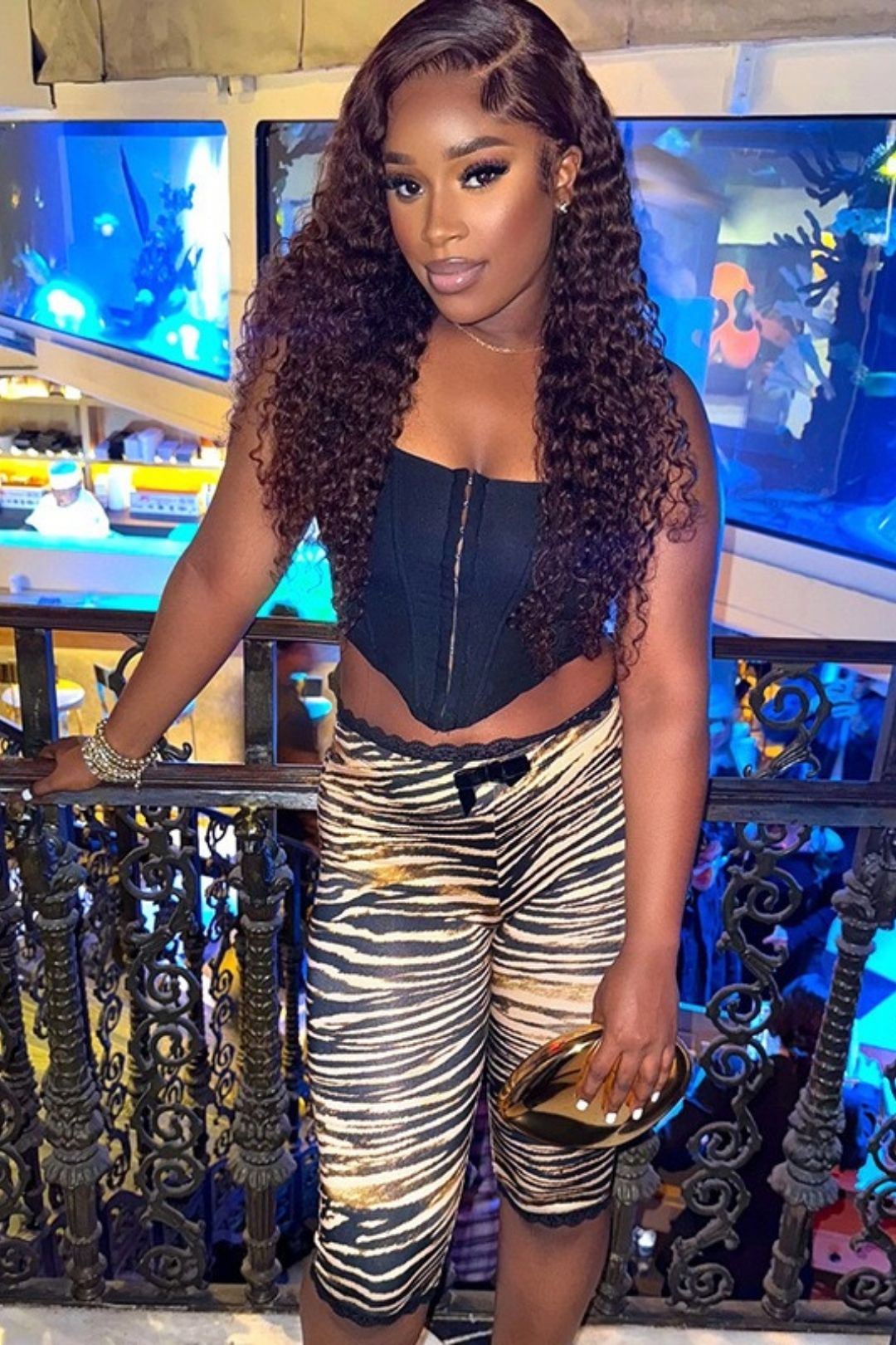 Sexy Hot Girl Lace-trimmed Leopard Print Seven-Point Slim Straight Leg Pants