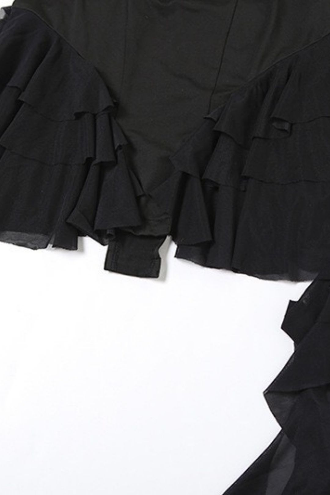 Sexy Hot Girl Deep V Neck Halter Neck Backless Ruffled  Bodysuit