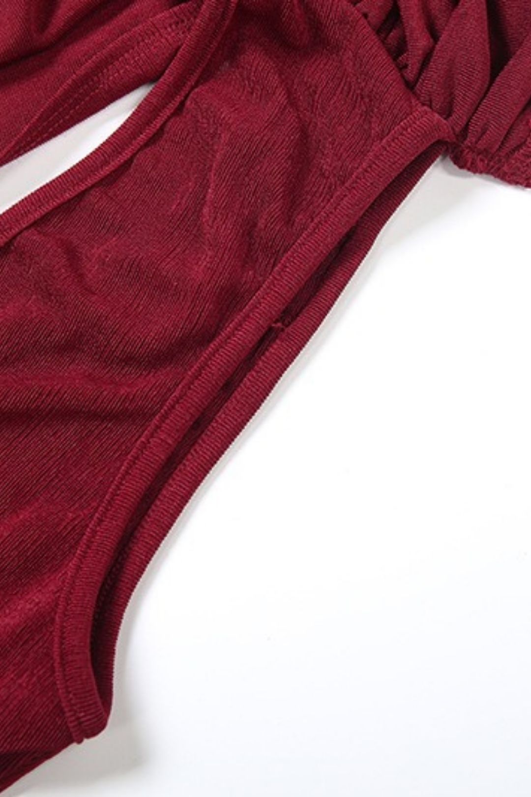 Elegant And Graceful Waist-cinching Pleated Design Draped Neck Solid Color Dress