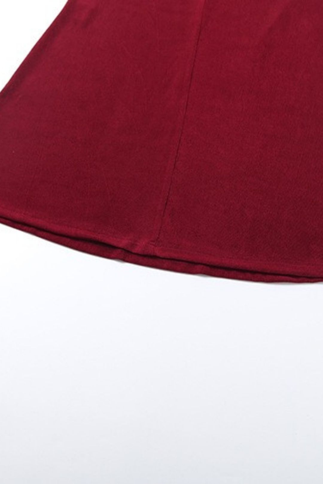 Elegant And Graceful Waist-cinching Pleated Design Draped Neck Solid Color Dress