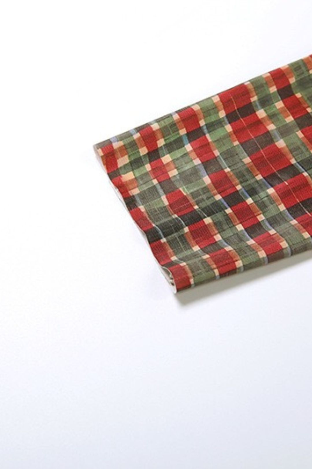 Slim-fit Printed Plaid Long-sleeved Bodycon Short Skirt,