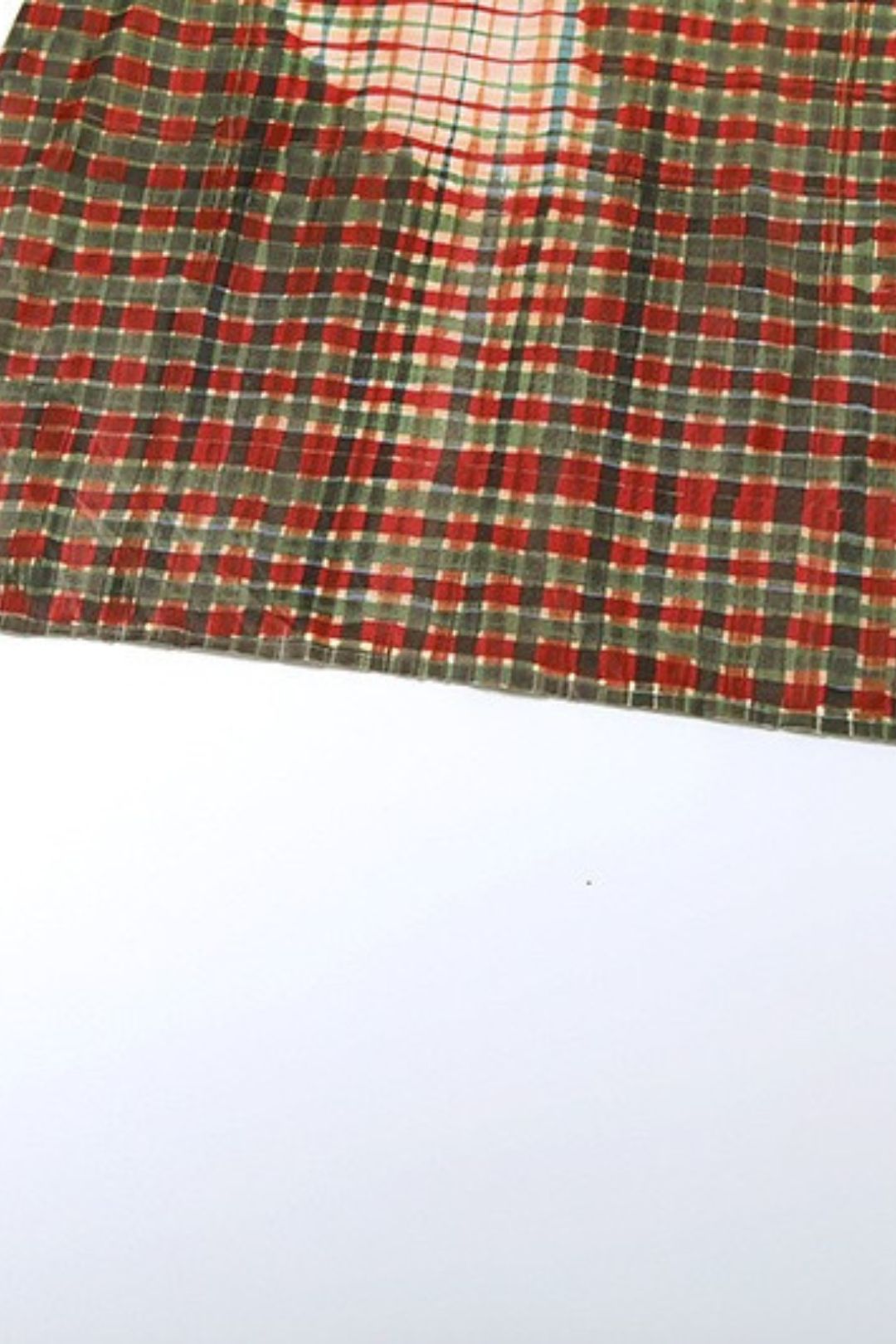 Slim-fit Printed Plaid Long-sleeved Bodycon Short Skirt,