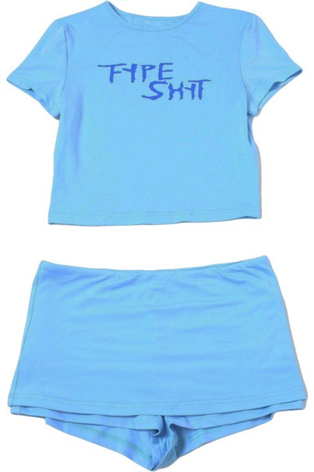 Sexy Crop Top And Hip-hugging Shorts Two-piece Set