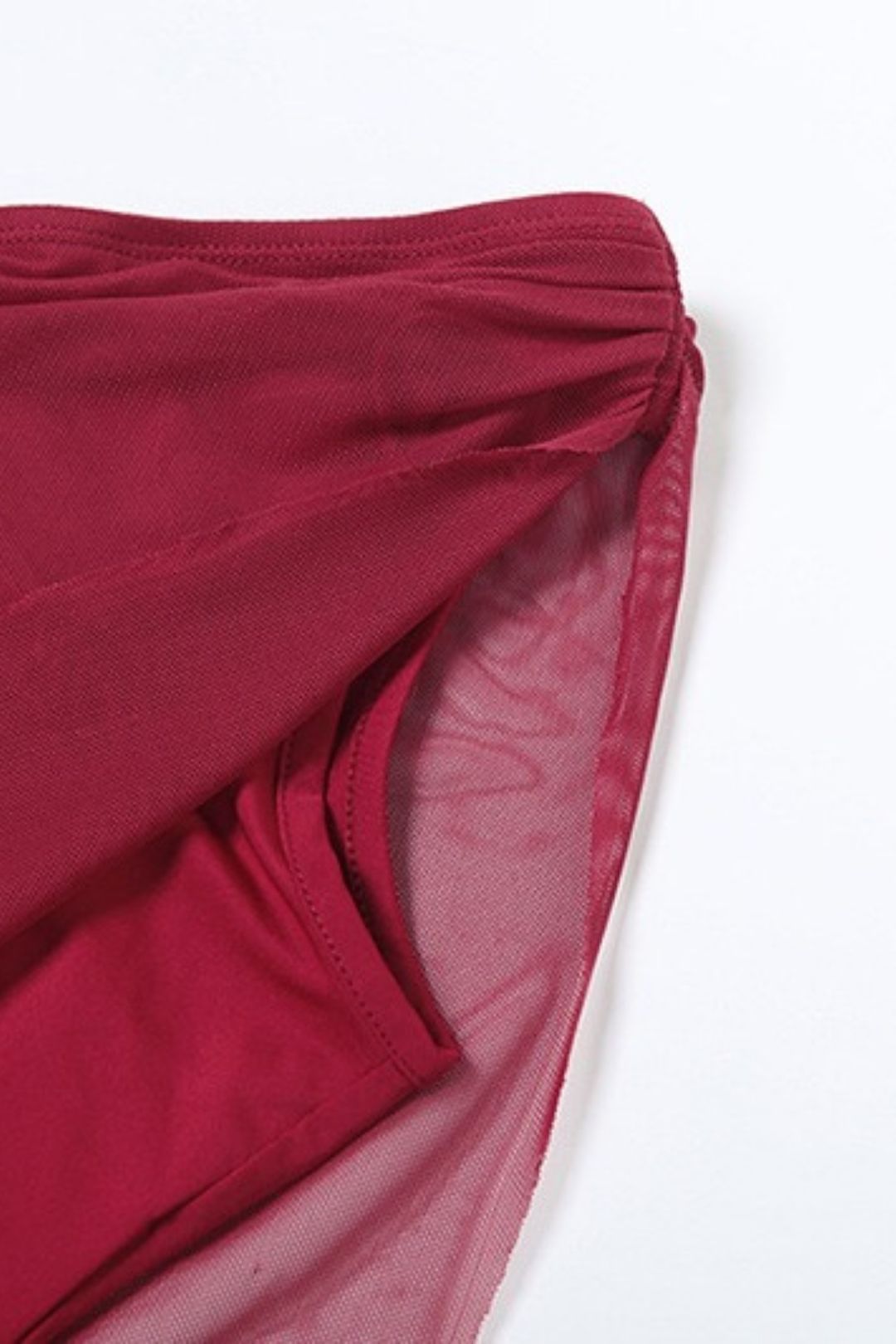 Sexy Asymmetrical Neck Crop Top And Bodycon Long Skirt Two-Piece Set