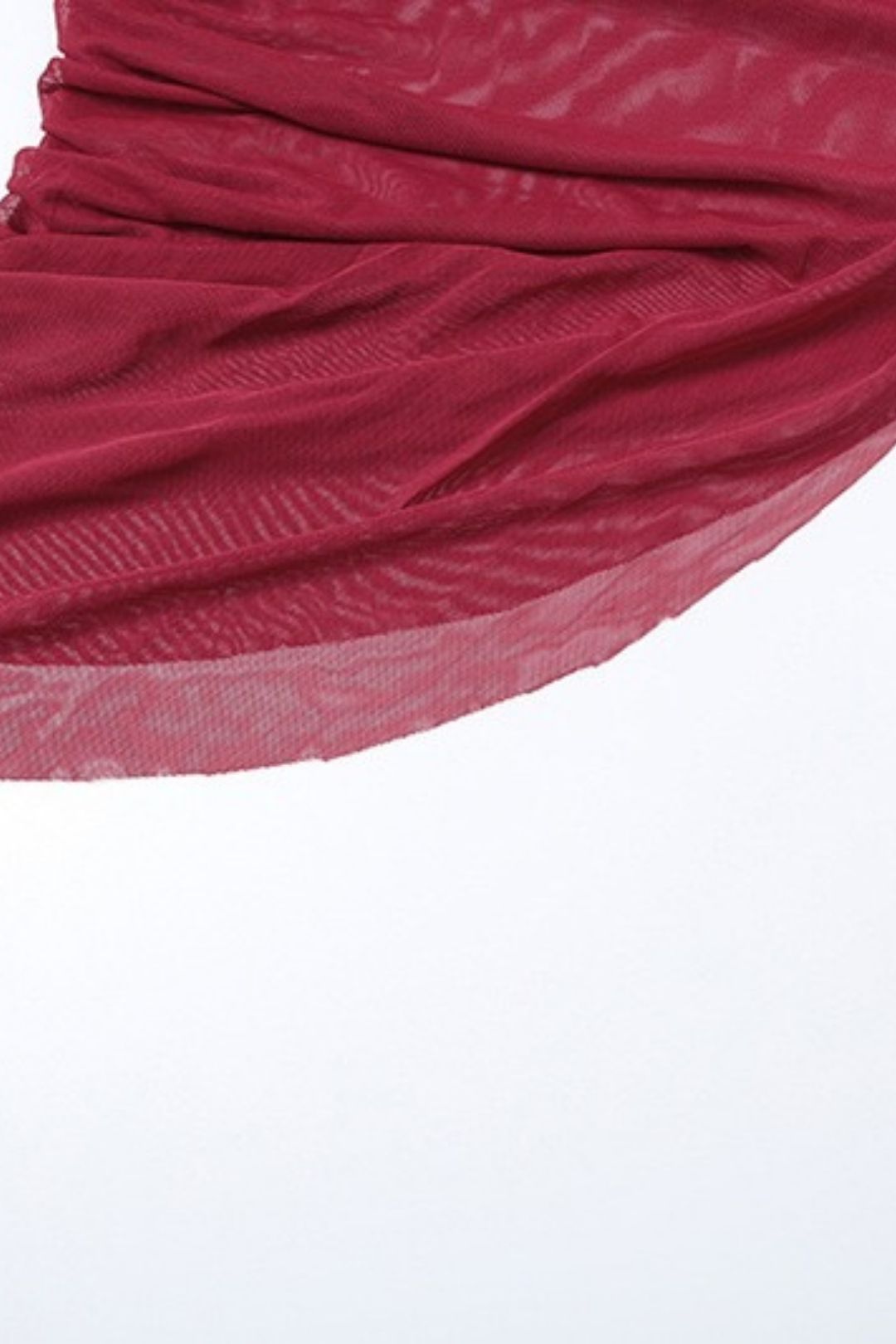 Sexy Asymmetrical Neck Crop Top And Bodycon Long Skirt Two-Piece Set