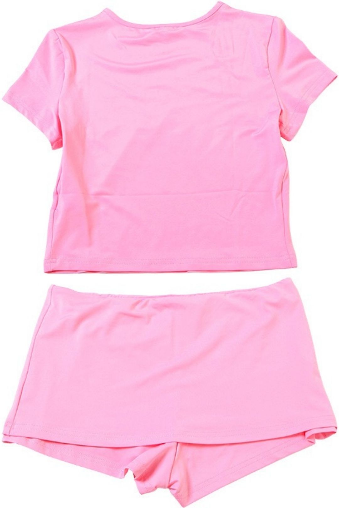 Sexy Crop Top And Hip-hugging Shorts Two-piece Set