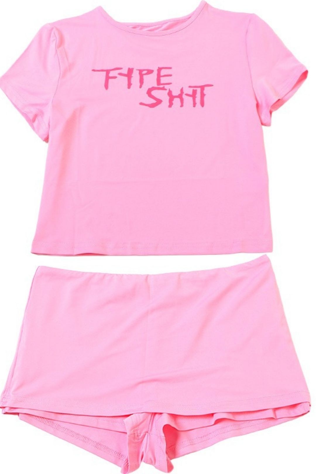 Sexy Crop Top And Hip-hugging Shorts Two-piece Set