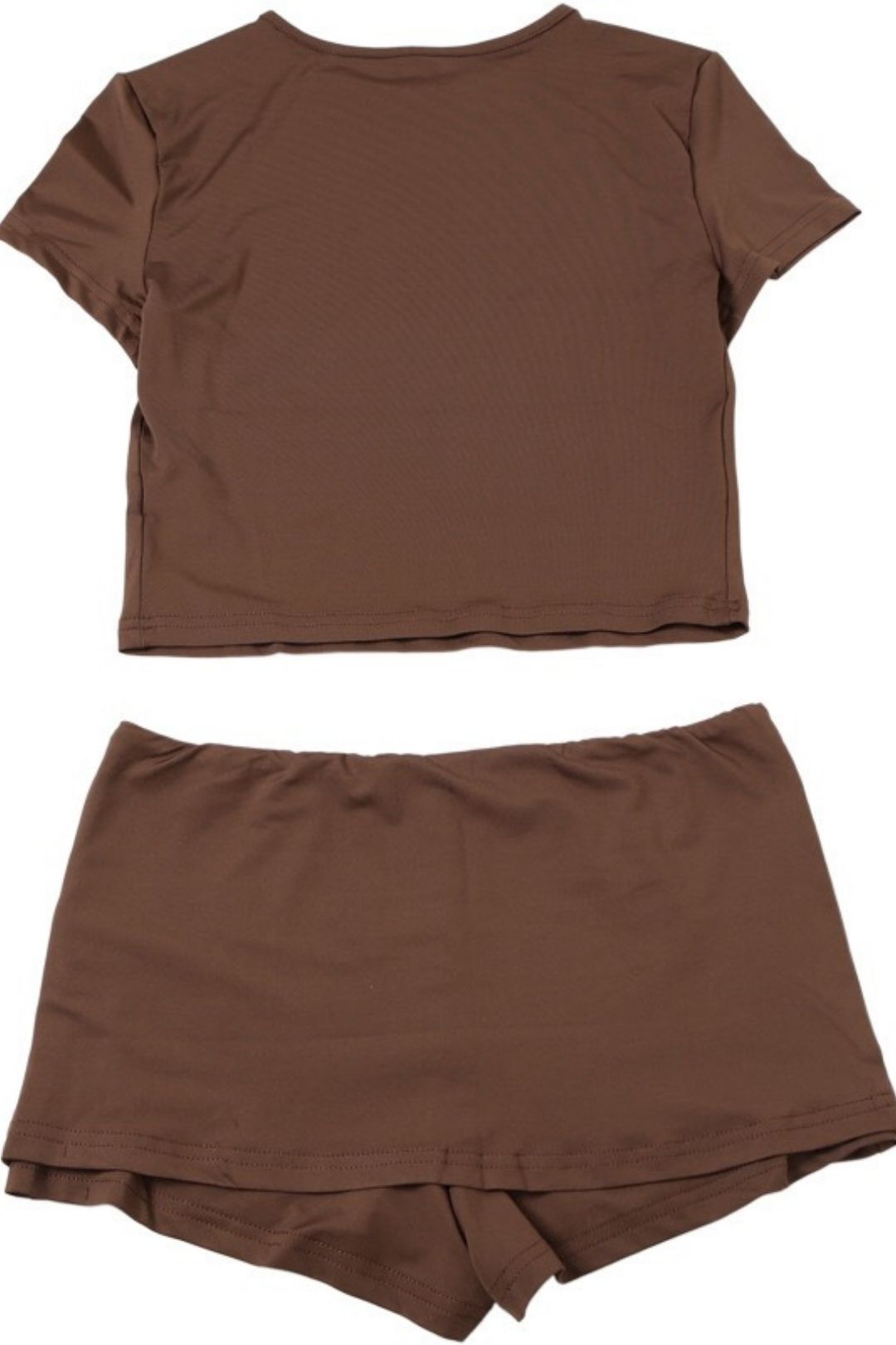 Sexy Crop Top And Hip-hugging Shorts Two-piece Set