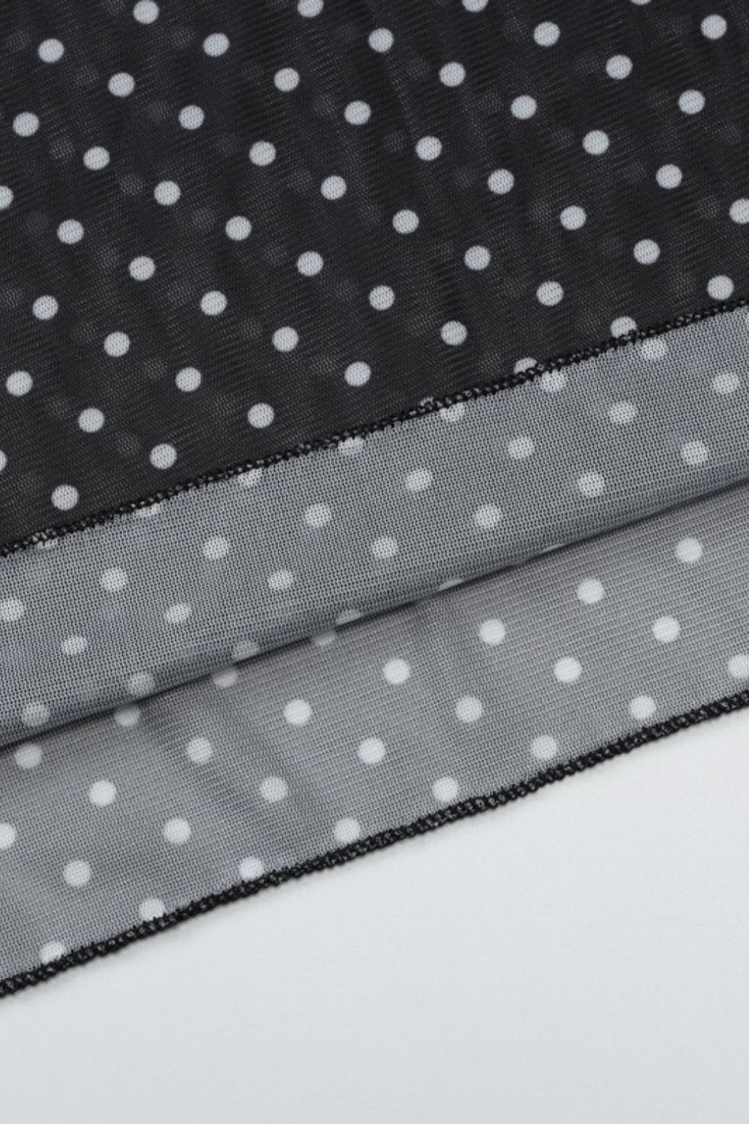 Elegant Retro Polka Dot Sleeveless Top And Long Skirt Set