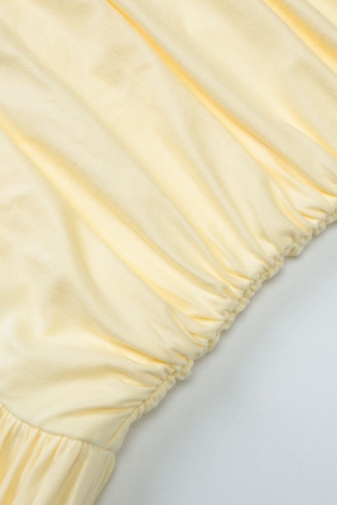 Sexy V-neck Solid Color Fresh Style Slim Fit Short Princess Long Sleeve Dress