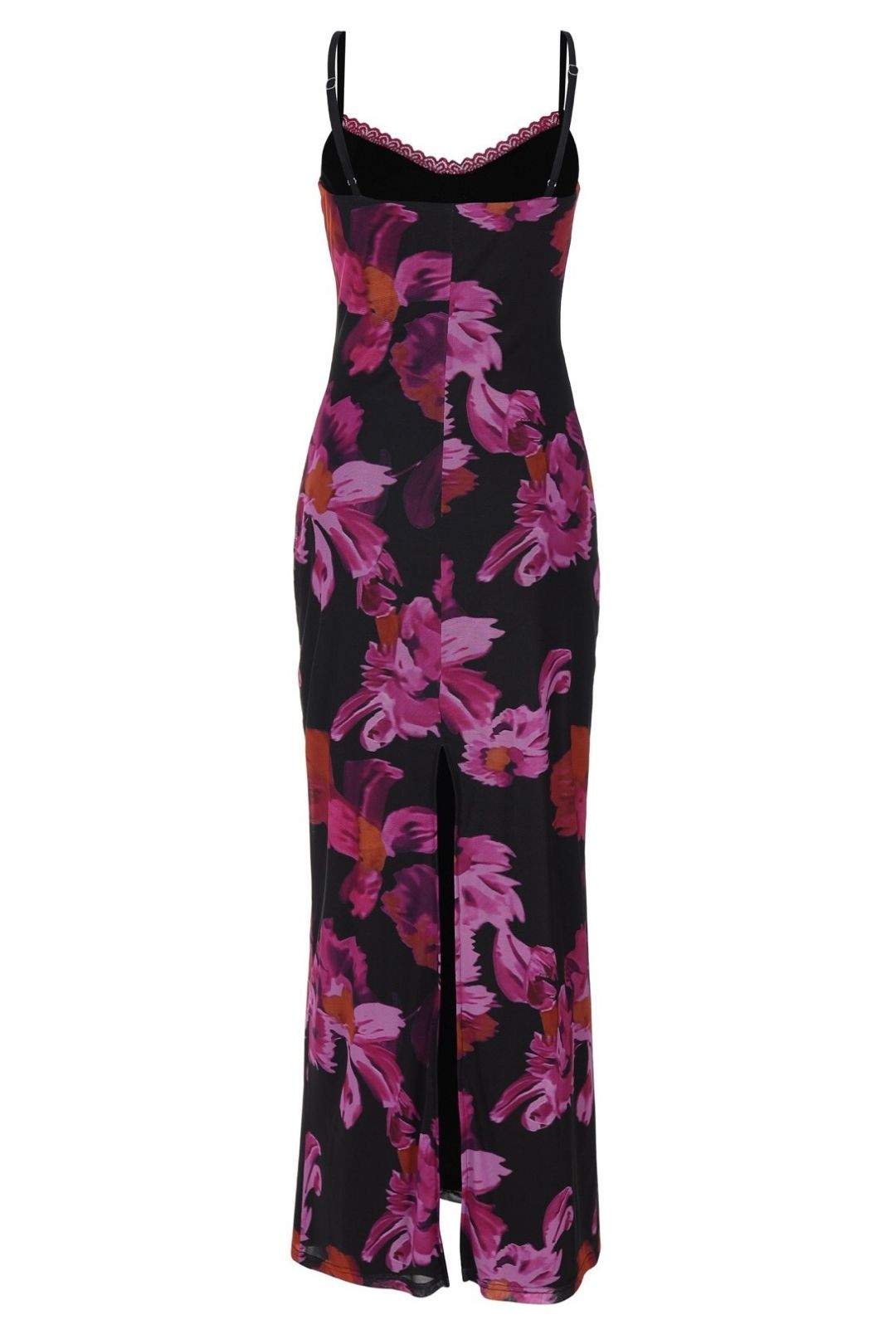 Sexy U-Neck Printed Slim Fit Long Dress