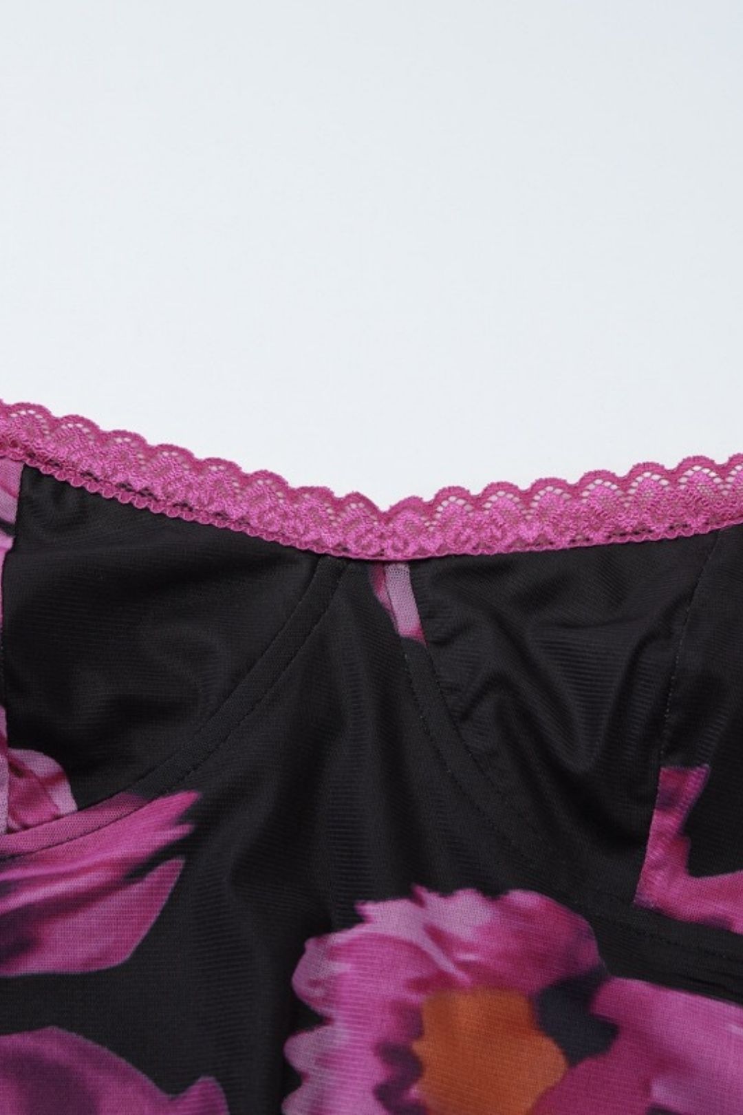 Sexy U-Neck Printed Slim Fit Long Dress