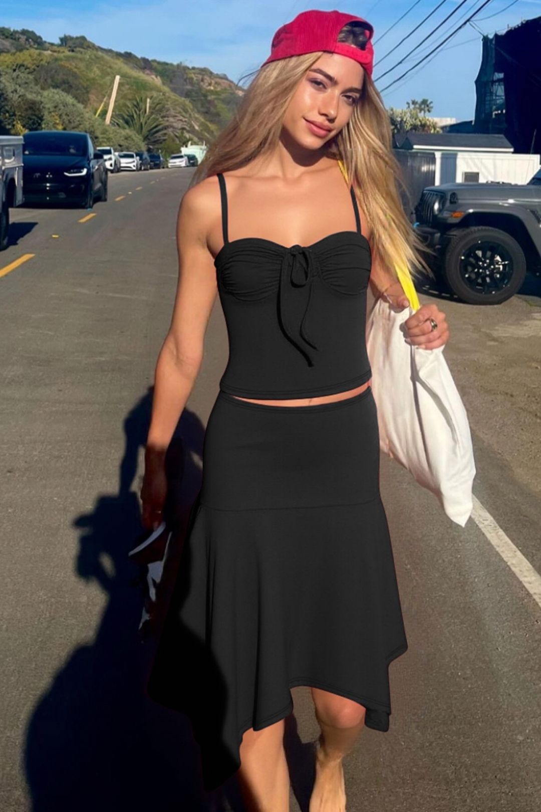 Single-strap Dress, Light And Airy Off-shoulder Long Dress Set